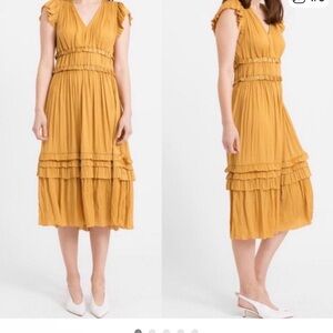 Grecian style summer dress. Anthropology brand. Great for guest of a wedding.
